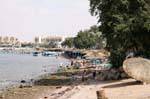 Strand in der Mitte der Stadt, Aqaba, Jordanien.