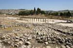 Ruinen warten, um das Forum, Jerash, Jordanien.