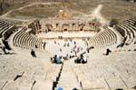 Panorama Theater Süden von der Spitze des diazoma, Jerash, Jordanien.