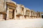 Hinter den Kulissen südlichen Theater, Jerash, Jordanien.