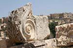 Skulpturale Detail mit Akanthusblatt, Jerash, Jordanien.
