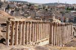 Decumanus bis zur Stadt Gerasa, Jerash, Jordanien.