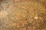 Große geometrische Mosaik mit griechischen Medaillon, Madaba, Jordanien.