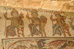 Griechischen mythologischen Figuren, Mosaik von Madaba, Jordanien.