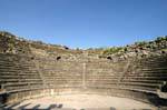 Theater westlich der Website von Umm Qais (Gadara), Jordanien.