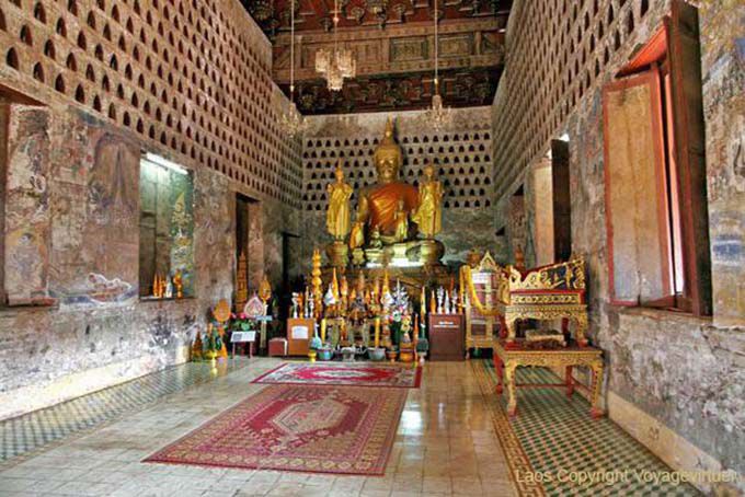 Verbotene Foto Wat Si Saket, Vientiane, Laos