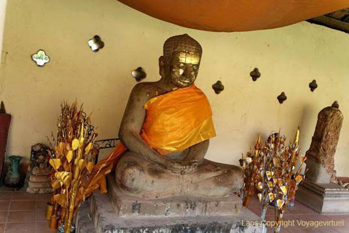 Jayavarman VII des Khmer-Reiches, Wat That Luang, Vientiane, Laos