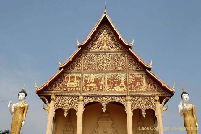 Ornament Gold Pha That Luang, Vientiane, Laos