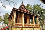 Alte Bibliothek von Handschriften in der Handfläche, Wat Si Saket, Vientiane, Laos.