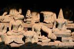 Alte buddhistischen Statuen bleibt, Wat Si Saket, Vientiane, Laos.
