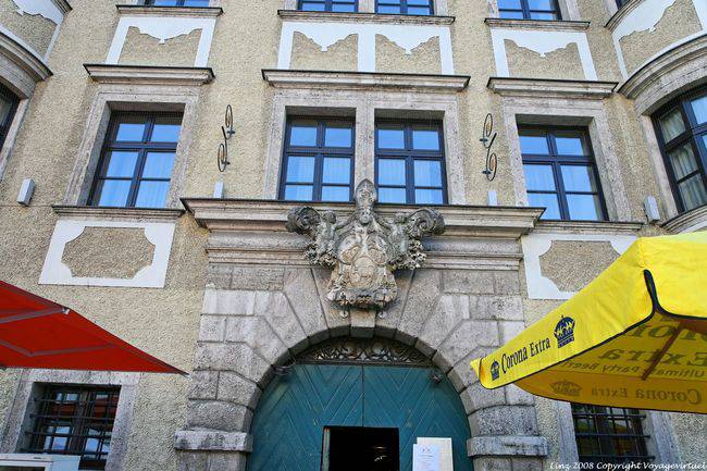 Kunstvoller Giebel, Altstadt, Alter Markt, Linz - Österreich