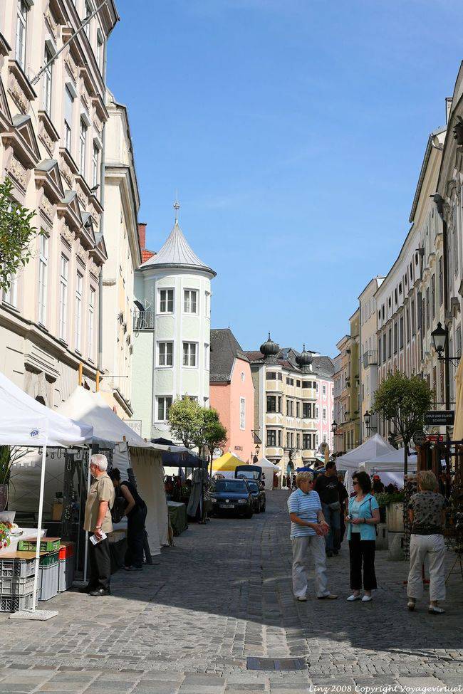 Altstadt, am Anfang der Fußgängerzone, Linz - Österreich