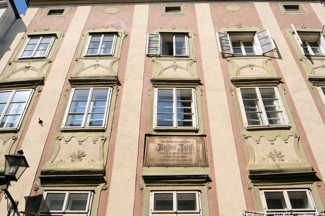 Fassadendekor, Altstadt, Hofberg, Linz - Österreich