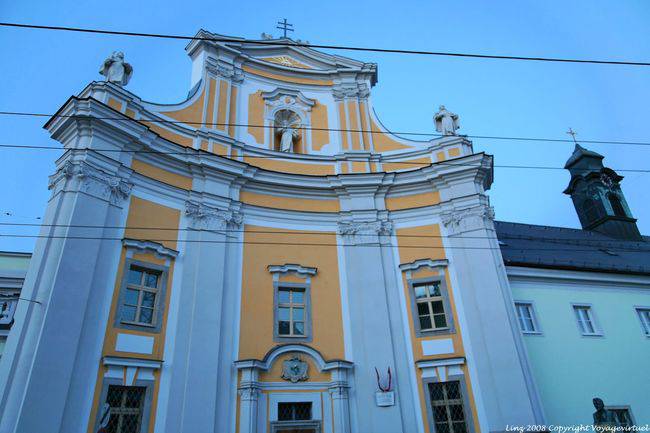 Herrenstraße, eine Kirche, Linz - Österreich