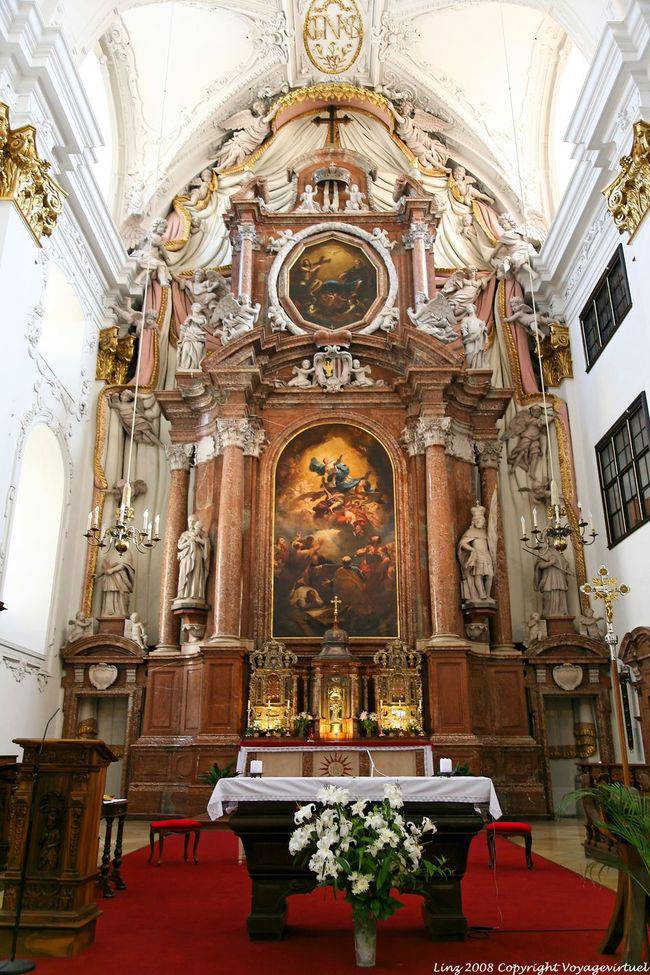 Ignatiuskirche, Alterdom, der Hochaltar, Linz - Österreich