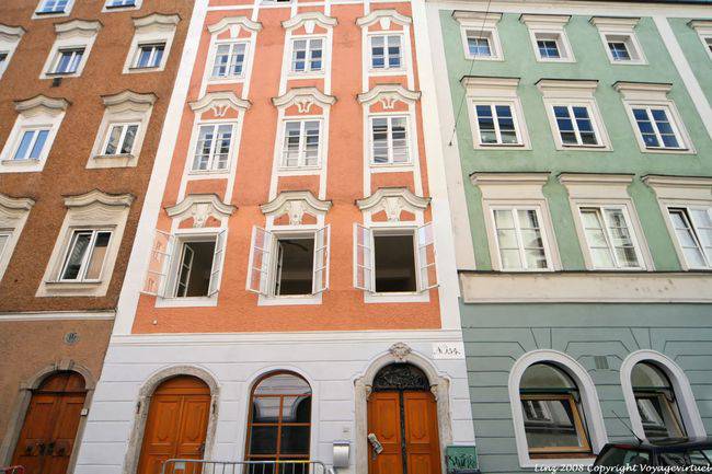 Pfarrgasse, die Farben der Fassaden, Linz - Österreich