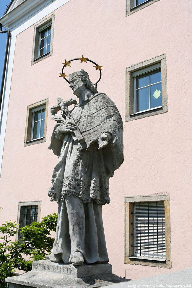 Postlingberg, Statue des Heiligen Joh Nepomuk, Linz - Österreich