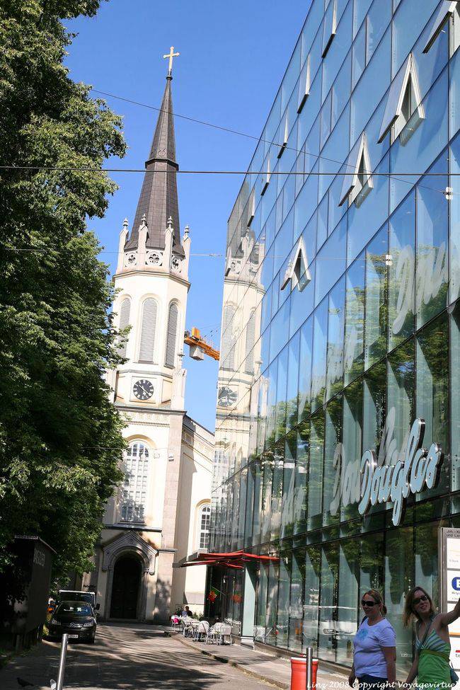 Schillerplatz, evangelische Kirche, Martin-Luther-Kirche, Linz - Österreich