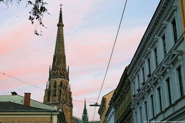 Waltherstraße, Neuer Dom, Glockenturm, Linz - Österreich