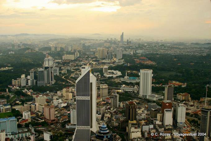 Da die Telekom-Turm, den Bau von Menara Maybank, Kuala Lumpur - Malaysia