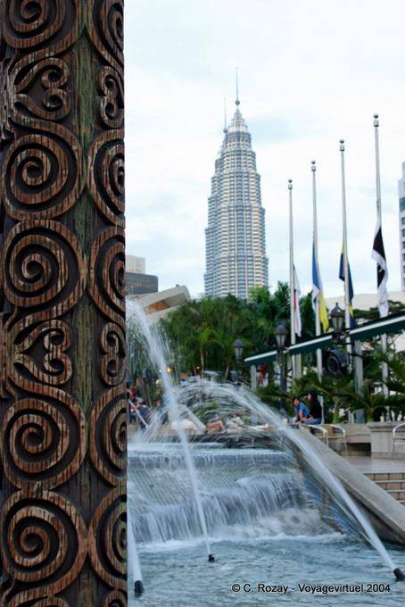 Brunnen in den Gärten von KL Tower, Kuala Lumpur - Malaysia
