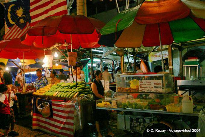 Gehen Sie in den Markt über Nacht, Kuala Lumpur - Malaysia
