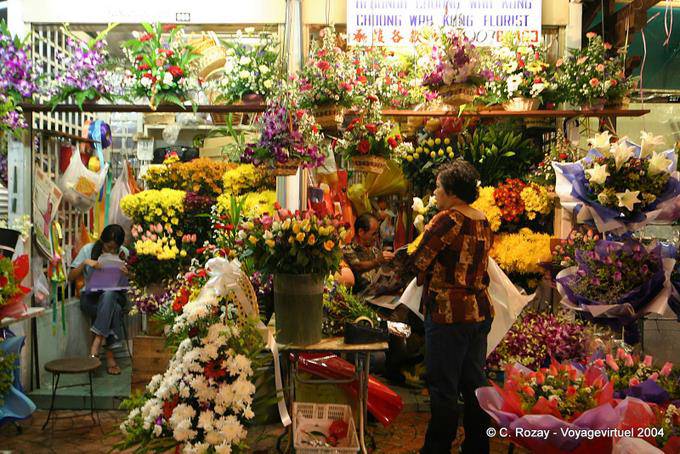 Trader Floristen, Kuala Lumpur, chinesischen Markt - Malaysia