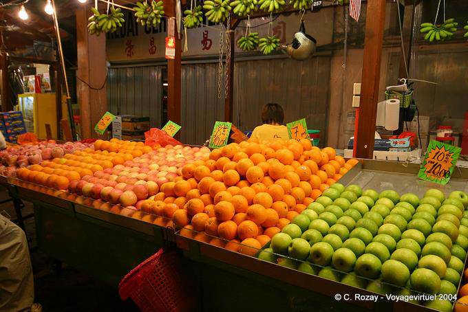 Obststand in den chinesischen Markt, Kuala Lumpur - Malaysia