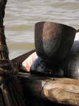 Pot pour piler en bois, Mali.