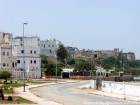 Blick auf das Schloss der Storch, Larache, Marokko.