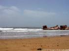 Strand vor dem Feuerturm, Borj el Baroud, Essaouira Mogador, Marokko.