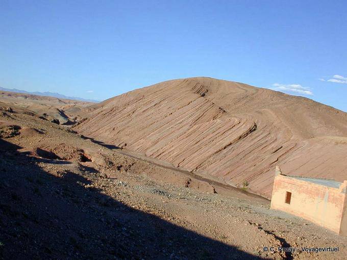 Ait Benhaddou, geologischen Formationen - Marokko