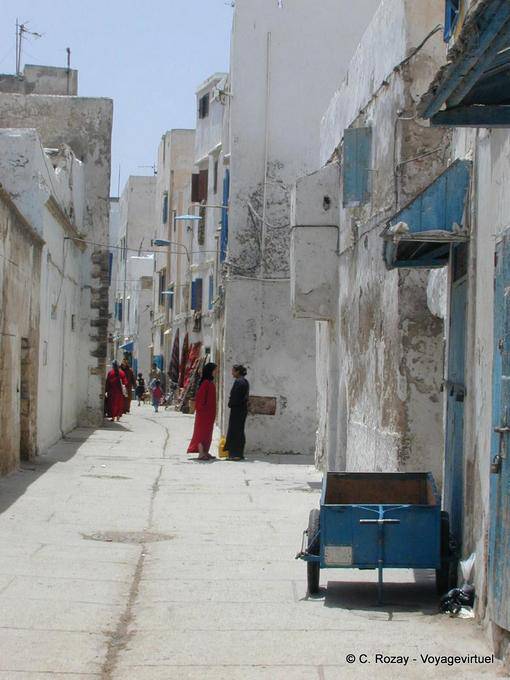 Eine beliebte rue de Mogador, Essaouira - Marokko