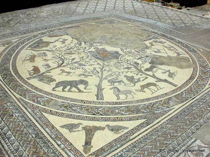 House of Orpheus, Mosaik, Volubilis - Marokko