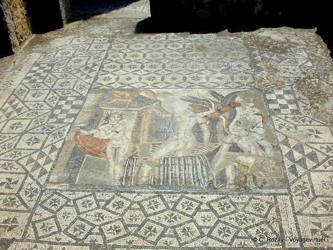 Haus der Venus Mosaik von Diana und Aktäon, Volubilis - Marokko