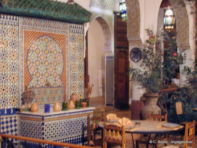Restaurant Riad, am unteren Rand der Medina von Meknes - Marokko