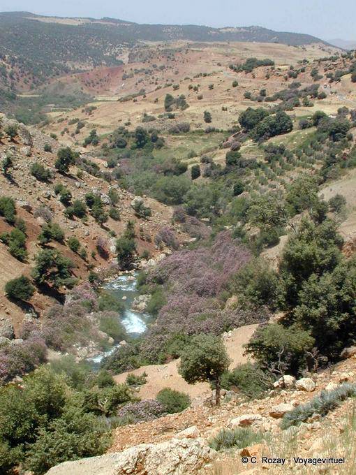Torrent in den Bergen, auf Khenifra, Ain Leuh - Marokko