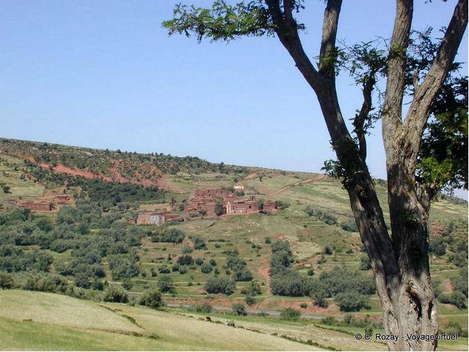 Ein Dorf in den Farben von Marokko, Ouarzazate betragen - Marokko