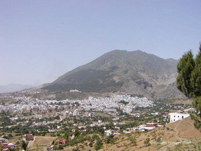Überblick über Chefchaouen, die Rif Türen - Marokko