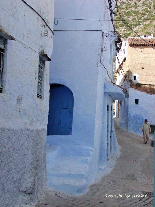 Abstieg auf die umliegenden Hügel, Chefchaouen - Marokko