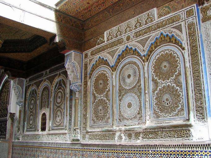 Traditionelle Stuckrosetten, Fes - Marokko