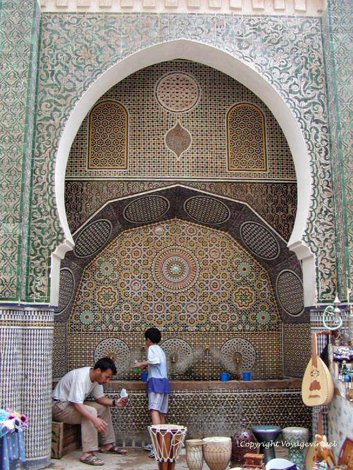 Schöner Brunnen in Fez - Marokko