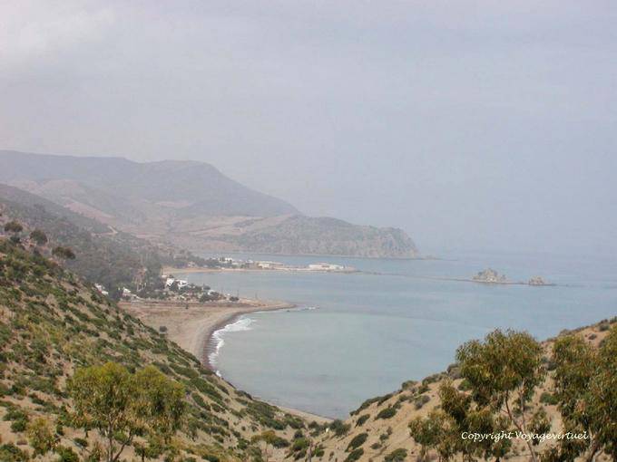 Panorama Cala Iris von den Höhen des Rif - Marokko