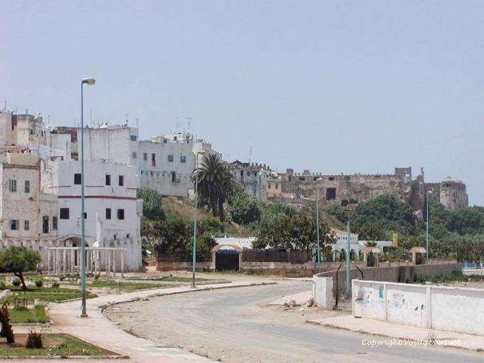 Blick auf das Schloss der Storch, Larache - Marokko