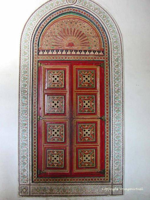Tür Dekoration im Riad Bahia Palast, Marrakesch - Marokko