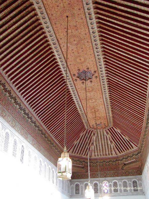 Bootsdeckenleuchten Rezeption Lounge, Bahia Palast, Marrakesch - Marokko