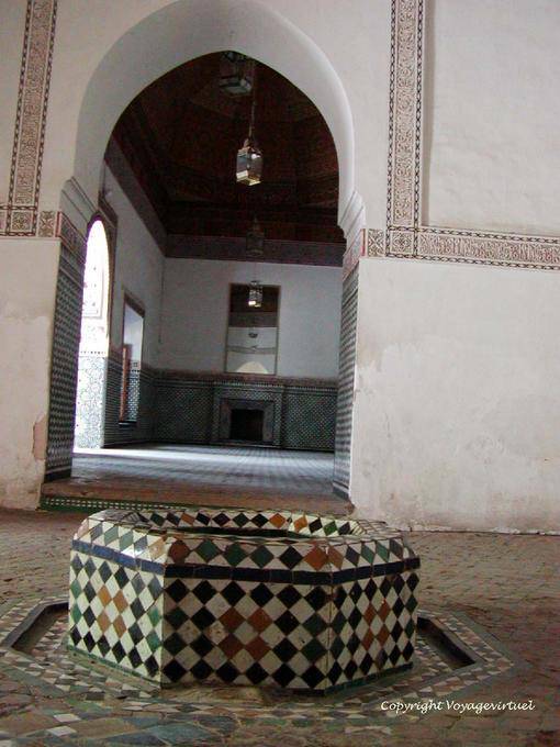 Bad groß zelliges, Hammam, Bahia Palast, Marrakesch - Marokko