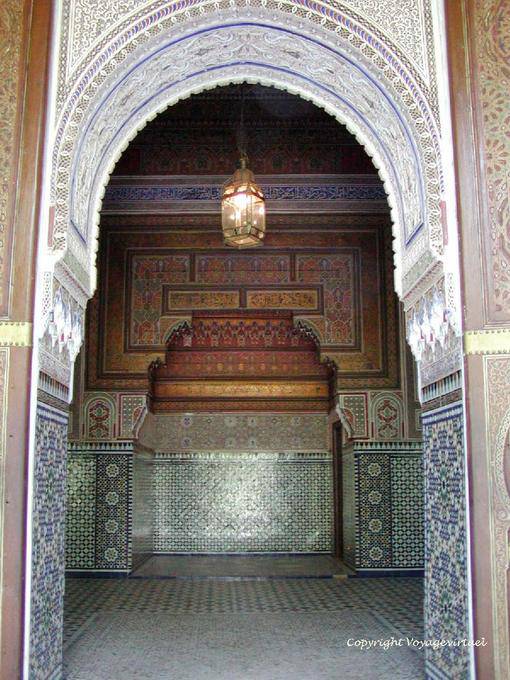 Marrakchi wunderbare Kunst des Architekten El Mekki, Bahia Palast, Marrakesch - Marokko