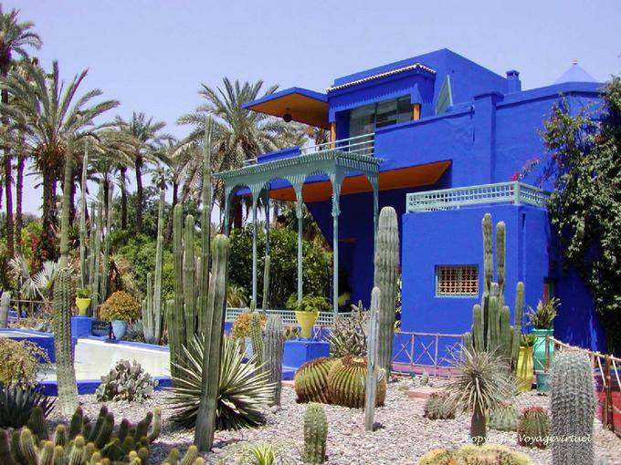 Kakteen Familie in die Berber Museum Jardin Majorelle, Marrakesch - Marokko