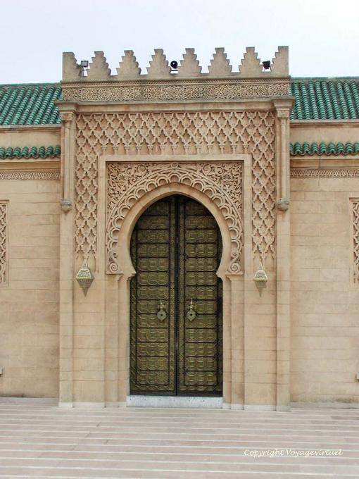 Eine der Türen des Mausoleums von Mohammed V, Rabat - Marokko